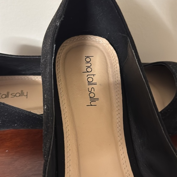 LTS | LONG TALL SALLY Black Suede Flat Loafers - Size 13 - Picture 2 of 5